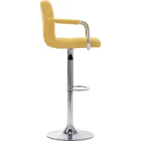 vidaXL "im Sonderangebot"1 Pcs Barhocker - CLORIS - Barstuhl - Optimal Komfort, Gelb Stoff - 53 x 52 x (92-112) cm - NeuMöbel2276713