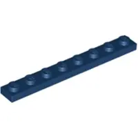 LEGO 1x8 Platte 3460 - 50 Stück Dunkelblau
