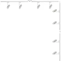 Zumaline Schienenstrahler-Set 8x GU10 4 m weiß Lisa Track 3587