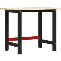 Syfax Werkbank 100x60x81,5 cm Massivholz Eiche Rechteckig