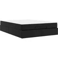 Syfax Bettgestell mit Matratze Sonstiges 2 pcs Schwarz PVC