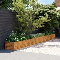 Prolenta Maison Exclusive - Garten-Hochbeet 482 x 50 x 36 cm Cortenstahl
