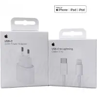 Apple Original 20W Adapter Schnell Ladegerät + 1m USB C to Lightning Ladekabel für iPhone 14 13 12 11 X Pro Max