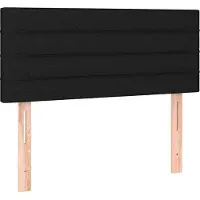 Syfax Kopfteil Schwarz 90x5x78/88 cm Stoff