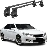Menabo Dachträger für Honda Accord mk9 Limo 2015-2019 50kg Stahl Schwarz 2x