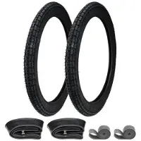 Kenda 2x K252 Reifen 2.50-19 41P TT + Schlauch + Felgenband | Robuste Motorradreifen für optimalen Grip