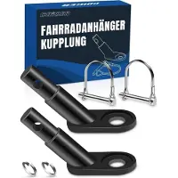 Sonstiges Coicer Fahrradanhängerkupplung Hundeanhänger Adapter Schwarz 2er-Pack