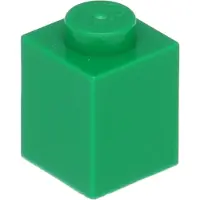 LEGO 100 Stück 3005 Stein Brick 1x1 Part Basic Steine 100 Grün