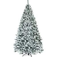 Northix Künstlicher Weihnachtsbaum, 225cm, beschneit, Metallständer