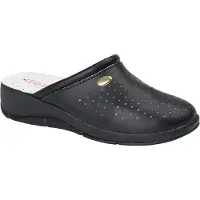 Dek - Damen Clogs, Leder DF2518 (41,5 EU) (Marineblau)