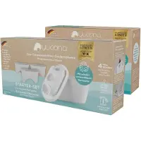 DS Produkte yucona Wasserfilter Starter-Kit für ca. 6 Monate alle Filterkannen-Systeme Wiederverwendbar 96% Plastikersparnis Aktivkohle aus Kokosnussschalen