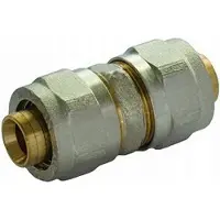 Sanitas | Verbindungselement Doppelkupplung - 32-32 - PEX - Langlebig und robust - Ideal für Sanitärinstallationen