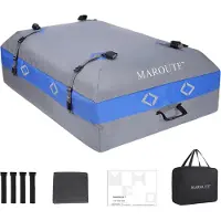 StarTech.com Auto-Dachgepäcktasche - Rooftop Cargo Bag - 21 Kubikfuß - Wasserdichtes PVC - Für Fahrzeuge mit/ohne Dachträger - Dunkelgrau