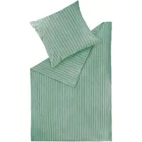 Schöner Wohnen Kollektion SCHÖNER WOHNEN-Kollektion Winter Bettwäsche SOFT STRIPE Salbei 135 x 200 cm