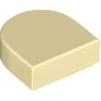 LEGO : 50 Fliesen, Größe 1x1 Noppen, abgerundet, Beige