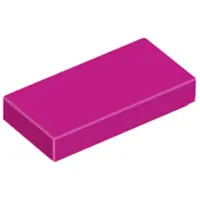LEGO 1x2 Fliesen 3069 - 250 Stück Magenta