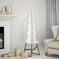 Prolenta Maison Exclusive - Weihnachtsbaum zum Schmücken Weiß 112 cm Massivholz Kiefer
