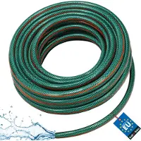 KOTARBAU Gartenschlauch 3/4 Zoll 20 m Wasserschlauch 4lagig Bewässerungsschlauch Flexibel Verstärkter Schlauch für Garten PVC Grün + Orange