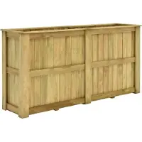 vidaXL "Rabatt" Garten-Hochbeet/Pflanzgefäß/Pflanzkübel - 196x50x100 cm Kiefernholz Imprägniert - Beete CC20233