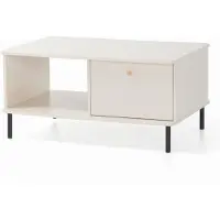 Beautysofa COUCHTISCH Gloria mit 1 Schubalde, 97x65 cm