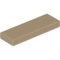 LEGO 1x3 Fliesen 63864 - 100 Stück Dunkles Beige