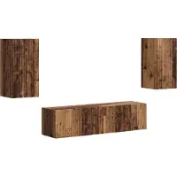 Syfax TV-Schrankset 4 pcs Altholz Holzwerkstoff