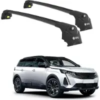 TURTLE DACHTRÄGER AIR-2 , Schwarz PEUGEOT 5008 T87 2017 - 2024 (SUV)