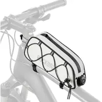 RockBros Road-to-Sky Fahrrad Rahmentasche, Oberrohrtasche, Wasserabweisend, 0,7L, Weiß