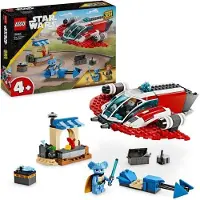 LEGO 75384 Star Wars Le Crimson Firehawk, Bauspielzeug mit Speeder Bike und Minifiguren, Les Aventures des petits Jedi