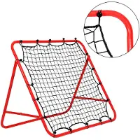 HENGDA Fußball Rebounder klappbar Kickback Tor Verstellbar in 5 Stufen Rückprallwand Netz für Trainingsübungen - Schuss - Techniktraining