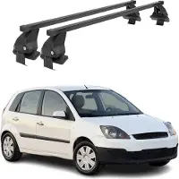Menabo Dachträger Grundtäger für Ford Fiesta 2002-2008 5tür 50kg Stahl Schwarz