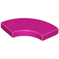 LEGO 2x2 Fliesen Rundecke 27925 - 250 Stück Magenta