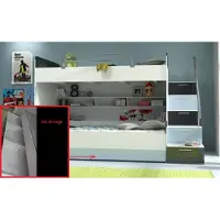 AEA Doppelstockbett Etagenbett Bett Kinderbett Jugendbett Hochbett Neu Violett/Weiß