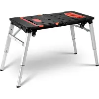 StarTech.com 7-in-1 tragbarer Werktisch - Klappbarer Arbeitstisch/Sägebock - Tragkraft 200 kg - Metall - Für Holzarbeiten DIY - Kombi-Tisch
