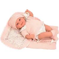 Munecas Arias Elegance Babyto Babypuppe Mit Gewichtsdecke 35 Cm