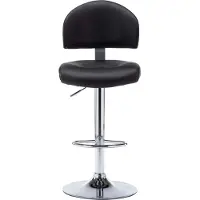vidaXL "im Sonderangebot"Barhocker 2er Set - CLORIS - Barstuhl - Optimal Komfort, Schwarz Kunstleder - 43 x 47 x (98 -119) cm - DEMöbel7146929
