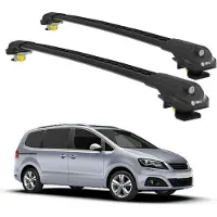 TURTLE DACHTRÄGER AIR-1 SEAT ALHAMBRA 7N 2010 - 2024 (Raised Rails) , Schwarz