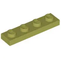 LEGO 1x4 Platte 3710 - 50 Stück Olivegrün