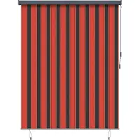 Syfax Rollo Orange und Braun 200 x 250 cm Stoff und Aluminium