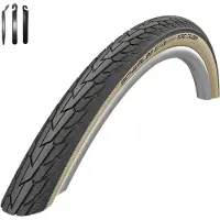 Schwalbe 1 x RoadCruiser K-Guard HS 484 Fahrradreifen schwarz/gumwall 37-622 (28,0 x 1,40") inkl. Reifenheber