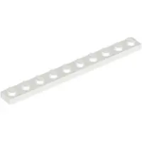 LEGO 1x10 Platten 4477 - 50 Stück Weiß