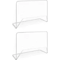 Prolenta Maison Exclusive - Fußballtore 2 Stk. mit Netzen 182×61×122 cm Stahl Weiß