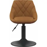 vidaXL "Winterschlussverkauf "1 Pcs Barhocker - CLORIS - Barstuhl - Optimal Komfort, Braun Samt - 46 x 44 x (62,5-77,5) cm - DEMöbel5899533