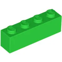 LEGO 100 Stück 3010 Stein Brick 1x4 Part Basic Steine 100 Hellgrün