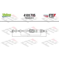 FTE 4101705 Kupplungsseil Seilzug für CITROËN Berlingo / Berlingo First (MF, GJK, GFK) 899/687mm