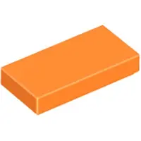 LEGO 1x2 Fliesen 3069 - 250 Stück Orange