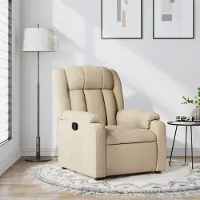 Prolenta Maison Exclusive - Relaxsessel Creme Stoff