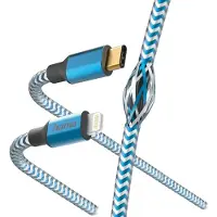 Hama Reflective, 1,5 m, Lightning, USB C, Männlich, Männlich, Blau