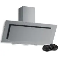 Klarstein Athena Kopffreihaube 90 cm – 404 m³/h, A+++, LED-Beleuchtung, 3 Stufen & Boost, Abzugshaube Küche, Umluft & Abluft, leise, Aluminium- & Aktivkohlefilter, modernes Design, Edelstahl