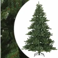 Syfax Künstlicher klappbarer Weihnachtsbaum Grün 210 cm PVC, Stahl